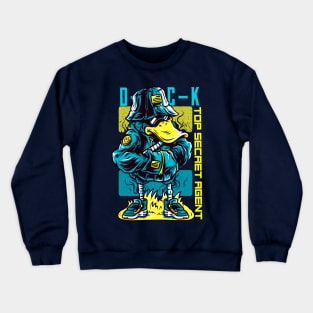 Top Secret Agent Duck Crewneck Sweatshirt